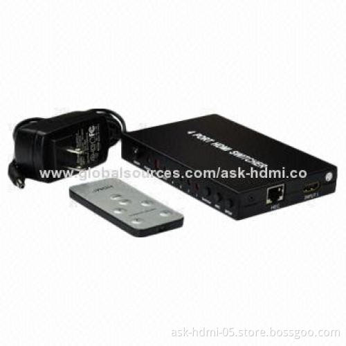 4 x 1 HDMI Switches with ARC, Support 3D, 5V DC /2A Power Supply